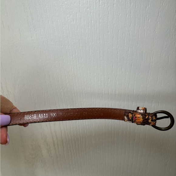 BCBG - Y2KVintage Equestrian Western Floral Brown Belt with Buckle Boho Cowgirl - Picture 5 of 6